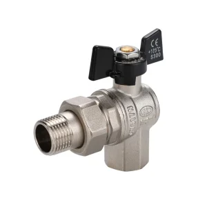 Aster шаровой кран с черной ручкой d-1 1/2