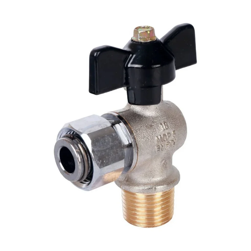 Galaxy шаравой кран с черной ручкой d-1/2