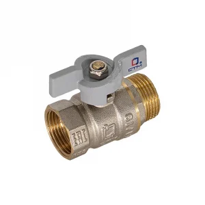 Шаравой кран бабочка d-3/4 х 3/4