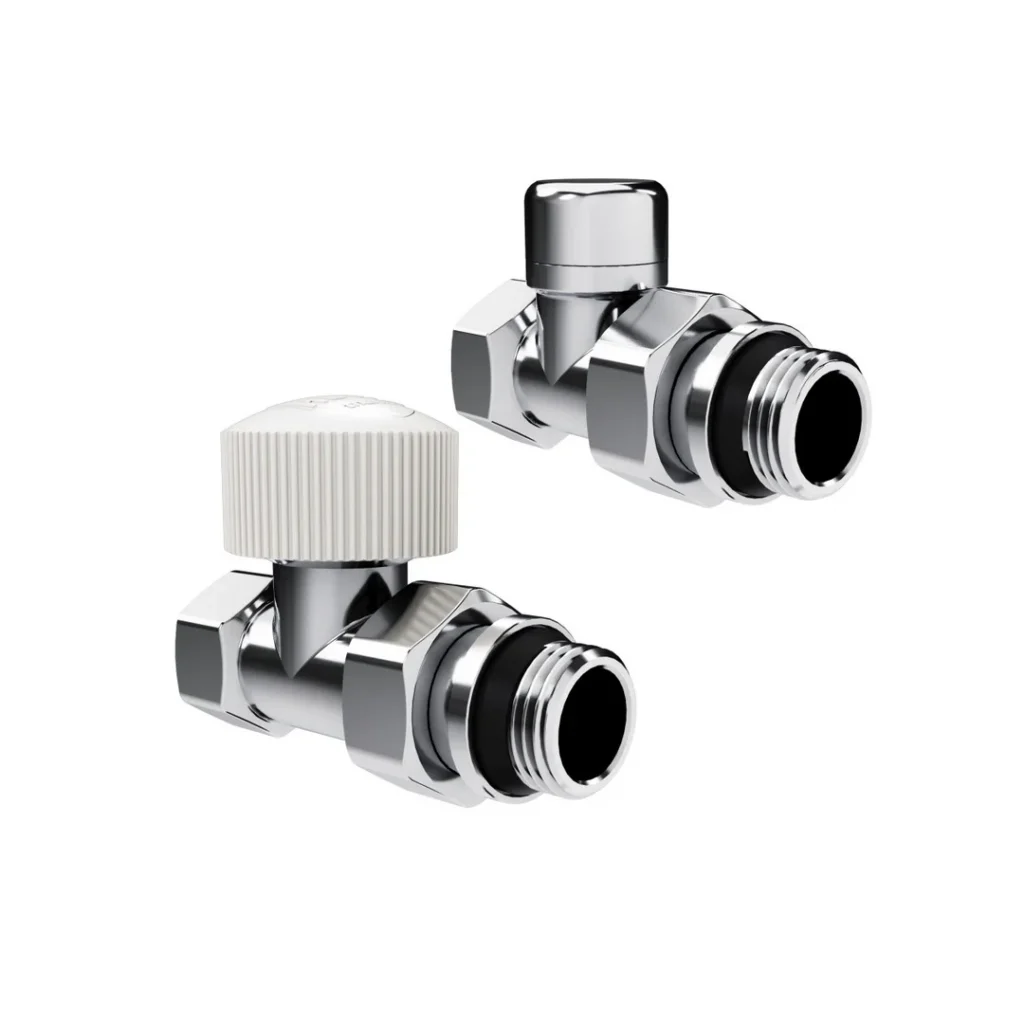 1/2" Краны для радиаторов угловые с барашк. хром