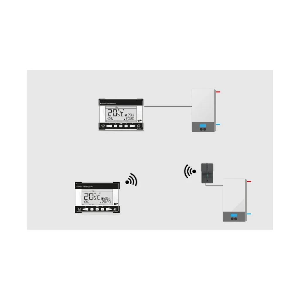 ST-290 V3 Комнатный термостат (чёрный-белый)