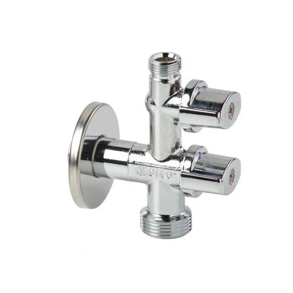 1422 Двойной угловой кран подача концовка FAR 24x19