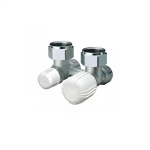 1482 Двойной угловой кран с терм.рег FAR m 24x19