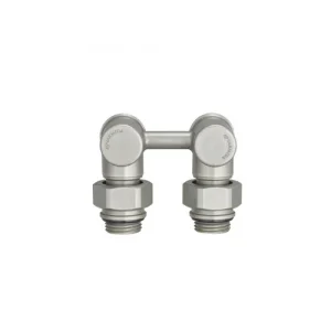 14561212 Двойной угловой кран однотрубный н/п d-1/2