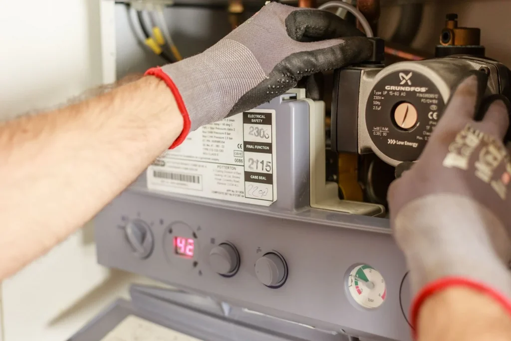 Циркуляционный насос GRUNDFOS в газовом котле